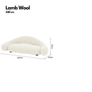 Loopy Curved Sofa with Cushioned Seat – Modern & Cozy Lounge Seating-Sofa Set