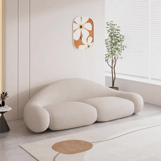 Loopy Curved Sofa with Cushioned Seat – Modern & Cozy Lounge Seating-Sofa Set