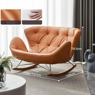 Lounge Rocking Chair - Leather Rocking Chair-Recliners