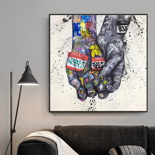 Lover Hands Canvas Wall Art-Wall Posters