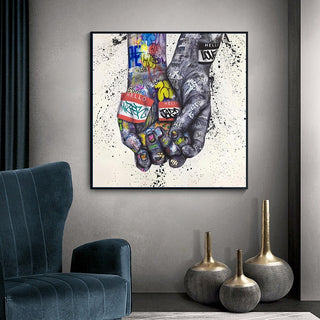Lover Hands Canvas Wall Art-Wall Posters