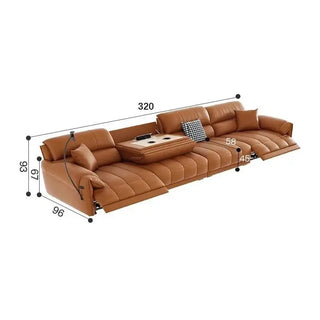 Loveseat Italian Genuine Leather Recliner Sofa-Sofa Set