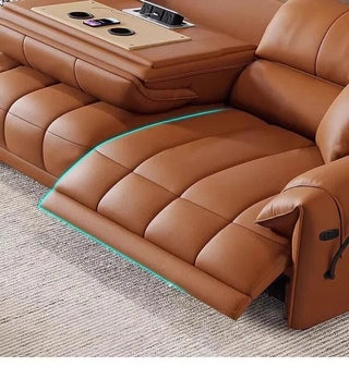 Loveseat Italian Genuine Leather Recliner Sofa-Sofa Set