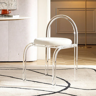 Luxury Acrylic Transparent Chair – Sleek, Modern Elegance for Any Space-Chairs & Stools