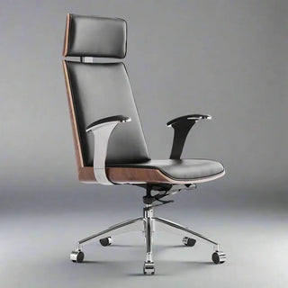 Luxury Adjustable Swivel Executive Leather Office Chair – Ergonomic Recliner-Office Chairs