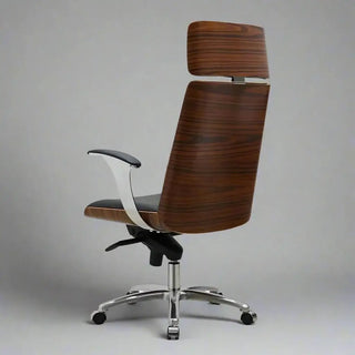 Luxury Adjustable Swivel Executive Leather Office Chair – Ergonomic Recliner-Office Chairs