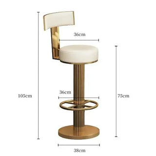 Luxury Alto Minimalist Bar Stool for Kitchen Island Counter-Bar Stools