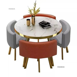 Luxury Circular Dining Table – Space-Saving Elegance & Comfort-Dining Tables
