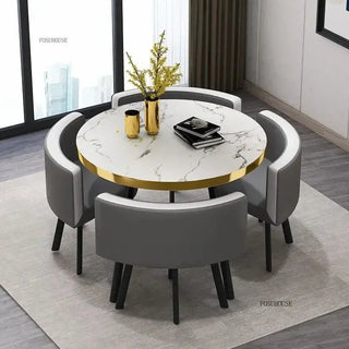 Luxury Circular Dining Table – Space-Saving Elegance & Comfort-Dining Tables