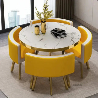 Luxury Circular Dining Table – Space-Saving Elegance & Comfort-Dining Tables