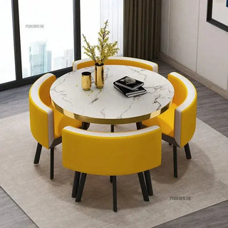 Luxury Circular Dining Table – Space-Saving Elegance & Comfort-Dining Tables