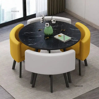 Luxury Circular Dining Table – Space-Saving Elegance & Comfort-Dining Tables