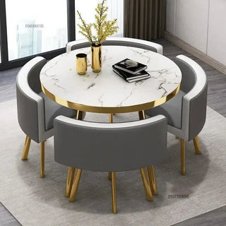 Luxury Circular Dining Table – Space-Saving Elegance & Comfort-Dining Tables