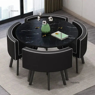 Luxury Circular Dining Table – Space-Saving Elegance & Comfort-Dining Tables