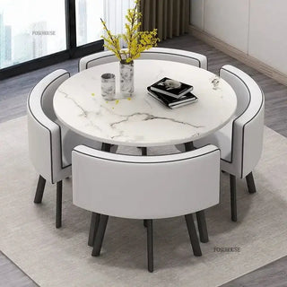 Luxury Circular Dining Table – Space-Saving Elegance & Comfort-Dining Tables