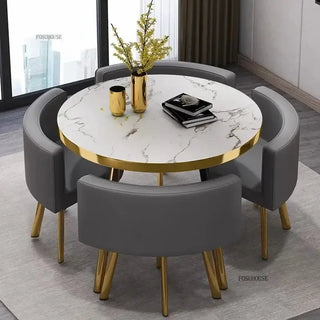 Luxury Circular Dining Table – Space-Saving Elegance & Comfort-Dining Tables