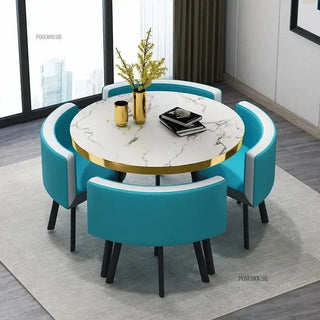 Luxury Circular Dining Table – Space-Saving Elegance & Comfort-Dining Tables