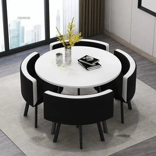 Luxury Circular Dining Table – Space-Saving Elegance & Comfort-Dining Tables