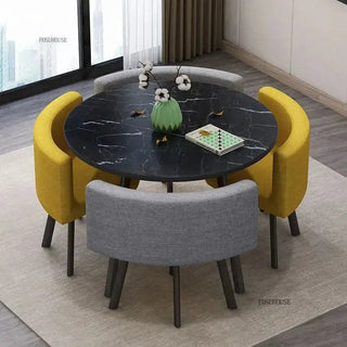 Luxury Circular Dining Table – Space-Saving Elegance & Comfort-Dining Tables