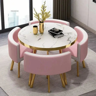 Luxury Circular Dining Table – Space-Saving Elegance & Comfort-Dining Tables