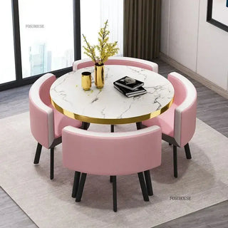 Luxury Circular Dining Table – Space-Saving Elegance & Comfort-Dining Tables