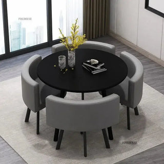 Luxury Circular Dining Table – Space-Saving Elegance & Comfort-Dining Tables