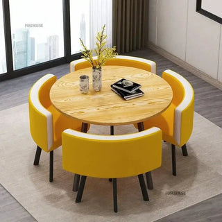 Luxury Circular Dining Table – Space-Saving Elegance & Comfort-Dining Tables