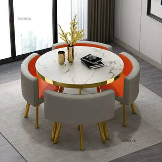 Luxury Circular Dining Table – Space-Saving Elegance & Comfort-Dining Tables