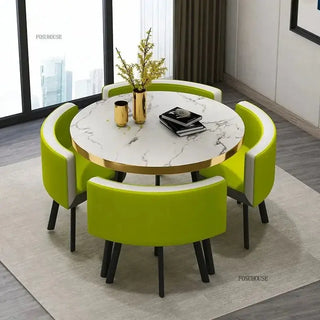 Luxury Circular Dining Table – Space-Saving Elegance & Comfort-Dining Tables