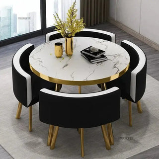 Luxury Circular Dining Table – Space-Saving Elegance & Comfort-Dining Tables