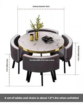 Luxury Circular Dining Table – Space-Saving Elegance & Comfort-Dining Tables