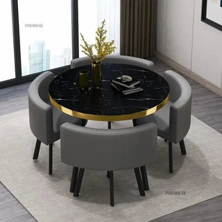 Luxury Circular Dining Table – Space-Saving Elegance & Comfort-Dining Tables