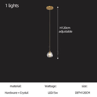 Luxury Crystal Globes Stair Chandelier – Elegant LED Pendant with Plated Finish-Staircase Chandeliers