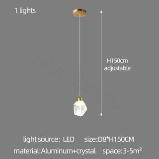 Luxury Crystal Staircase Chandelier with LED Lights-Staircase Chandeliers