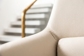 Luxuriöser ergonomischer Drehstuhl aus echtem Leder