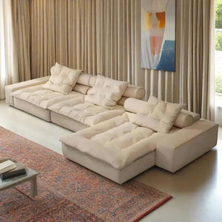 Luxury Italian Designer Sectional Sofa – High-Density Sponge & Down Filling-Sofa Set
