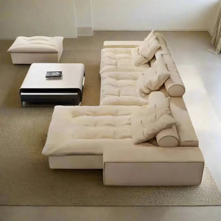 Luxury Italian Designer Sectional Sofa – High-Density Sponge & Down Filling-Sofa Set