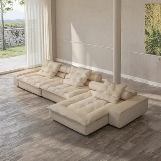Luxury Italian Designer Sectional Sofa – High-Density Sponge & Down Filling-Sofa Set
