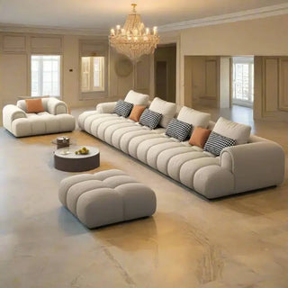 Luxury Sectional Calf Leather Sofa Cama Chaise Sofa Set-Sofa Set