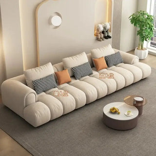 Luxury Sectional Calf Leather Sofa Cama Chaise Sofa Set-Sofa Set
