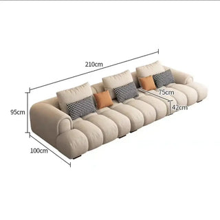 Luxury Sectional Calf Leather Sofa Cama Chaise Sofa Set-Sofa Set