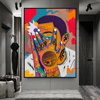 Mac Miller Singer Graffiti Hip Hop Canvas Wall Art-Mac Miller Wall Art