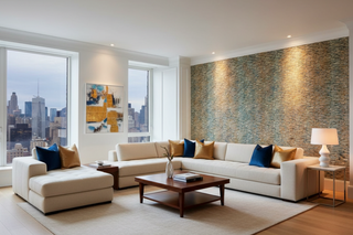 Magnolia Magic Geometric Wallpaper Mural