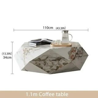 Marble Diamond Designer Coffee Table-Coffee Table