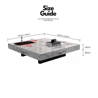 Marble Gloss Coffee Table-Coffee Table