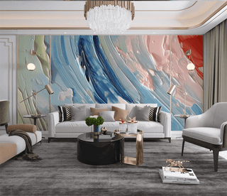 Marble Wallpaper Murals - Colourful Splash Design-Marble Design Wallpaper