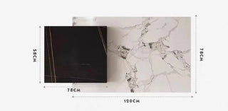 Marble rectangular luxury stone coffee table-Coffee Table