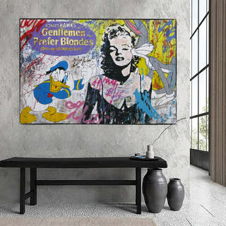Marilyn Canvas Wall Art: Gentleman Prefer Blondes-Marilyn Monroe Art