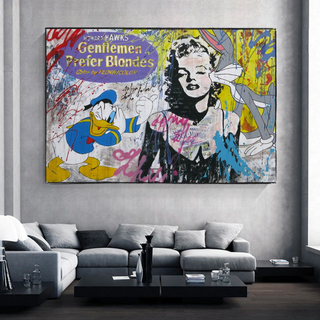 Marilyn Canvas Wall Art: Gentleman Prefer Blondes-Marilyn Monroe Art