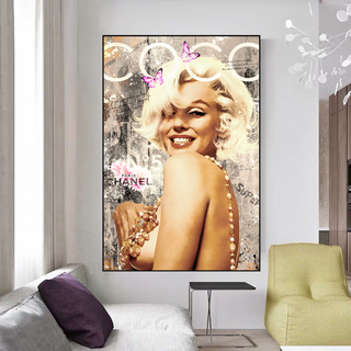 Marilyn Monroe Canvas Wall Art: COCO Milano Masterpiece-Marilyn Monroe Art